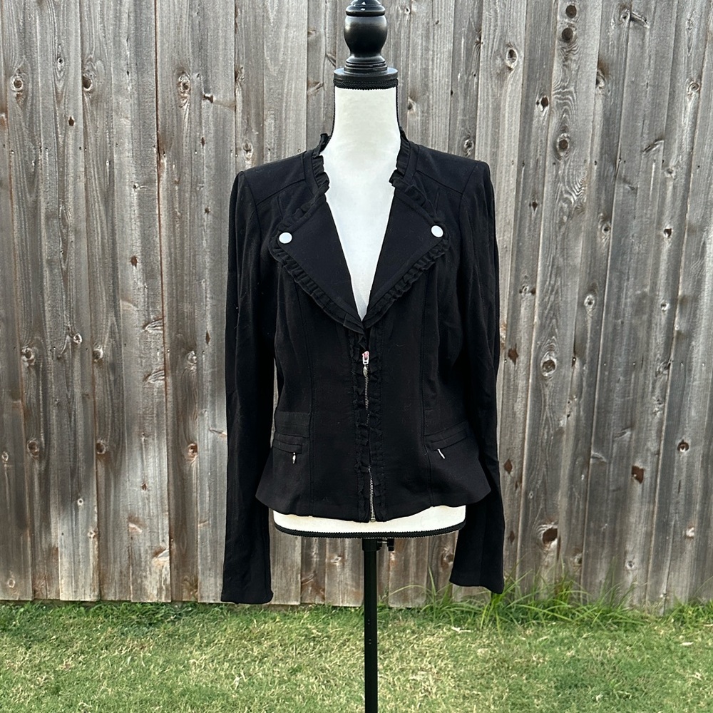 White House Black Market Black Blazer EUC